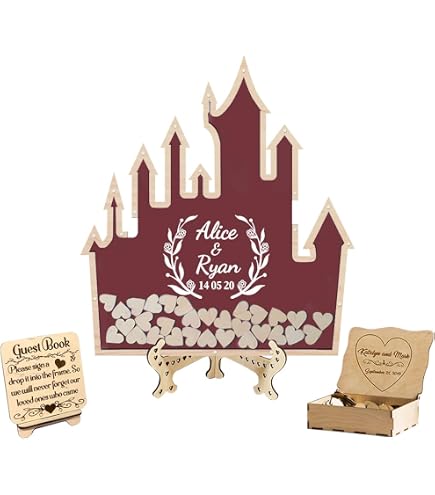 Libro Degli Ospiti Matrimonio In Legno A Forma Di Albero - Idea Regalo Alternativa, Decorazione Ricevimento