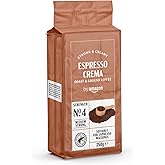 by Amazon Espresso Crema Roast & Ground Coffee, (1 Pack of 250g) - Rainforest Alliance Certified
