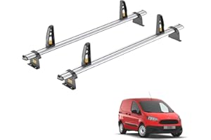 VAN DEMON Van Guard Roof Rack for Ford Transit Courier (2014+) 2 Roof Bars + 4 Load Stops [Only Suitable for Models with Twin Rear Doors] - Ulti Bar - VG313-2