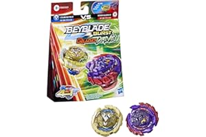 Hasbro Beyblade Burst QuadDrive, Pack de 2 toupies de compétition Berserk Balderov B7 et Cyclone Belfyre B7, Jouet pour Enfants, à partir de 8 Ans