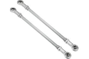 Motoforti 2pcs 220mm 8mm Hole Dia Steering Tie Rod for 49cc ATV Go Kart
