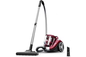 Rowenta Compact Power XXL - Aspiradora sin bolsa, motor bajo consumo, 900 W, filtración ciclónica avanzada de 3 niveles, depósito de suciedad extragrande de 2,5 L, compacta, kit clásico, RO4B23