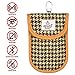 Produktbild KFZ Schlüssel Signal Block Schutzhülle, Harris Tweed Stoff Faraday Tasche, RFID-Signal Blocker Fall mit zwei Schicht Enhanced Design, Keyless-Auto-Schlüssel Signal Blocker, Anti-Diebstahl für Auto Block jedes Signal der RFID-/WiFi/GSM/LTE.