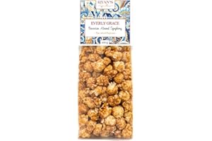 Everly Grace Popcorn – Bavarian Almond Symphony, 100 g – Sacchetti di popcorn al caramello e mandorle tostate dalla nostra manifattura di Augusta, Germania