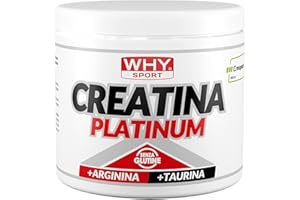 WHY SPORT CREATINA PLATINUM - Creatina - Pre Workout - Integratore Alimentare a Base di Creatina con Arginina e Taurina - 300 g