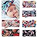 Baby Girl Turban Headband Kids Hair Bows Cross Knot Hair Clips for Babies 6pcs