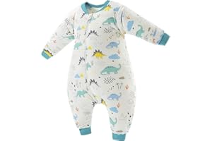 Daysskk Gigoteuse 2,5 Tog Bébé Hiver Enfant Turbulette à Jambes Séparées 6-36 Mois Grenouillère Manche Amovible Bébé Garçon Fille Hiver Cadeau Bébé