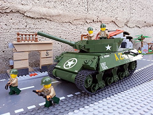 Modbrix 2475 – ★ US ARMY Jagdpanzer M-10 Wolverine Panzer inkl. custom US Army Soldaten aus original Lego© Teilen ★ - 6