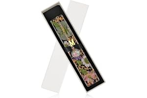 JSRQT Marque-Pages en Résine Fleurs Marque Page Personnalisable Transparente Accessoires de Livre Bookmark Original Lumineux Signets Naturels Fleurs Pressées Cadeau pour Fille Mère Femmes Lettres M