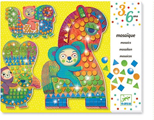 Djeco/Créatif Kit de mosaïque on a Horse Back, Multicolour