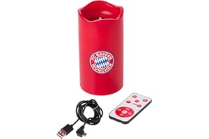FC Bayern München Projecteur LED en cire véritable avec logo du FC Bayern Munich sur le plafond et télécommande