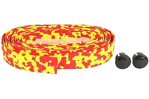 BIKE RIBBON BikeRibbon Cork, Nastro Manubrio Unisex Adulto, No. 31 Giallo/Rosso, Taglia Unica