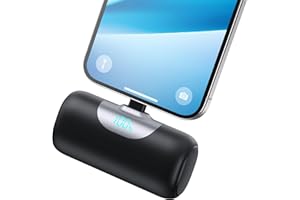 QODJN Mini Powerbank für iPhone 5500mAh, Klein Power Bank Kompakt 22.5W PD 3.0A Schnelles Aufladen Akkupack Tragbares Externer Akku mit LED Display Kompatibel mit iPhone 14/13/12/11/X/XR/XS/8/7/6 Serie
