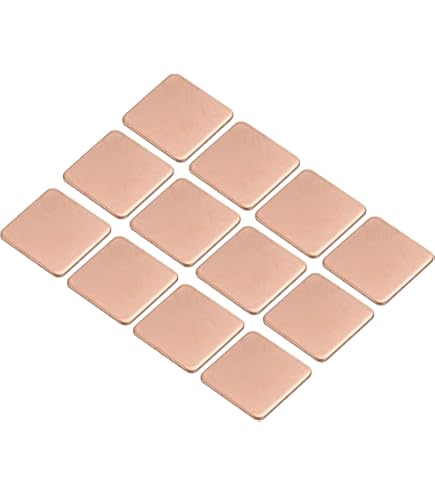 10 Plaquettes De Cuivre Dissipateur Thermique Pour GPU, RAM, SSD - Dimensions 1.5x1.5x0.1 Cm, Conduction Thermique Optimale - 2