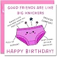 Printperfect - Friend Birthday Card For Her - 'Big Knickers' - Female - Best Friend Birthday Card - Special Bestie Cards For Women - View 6