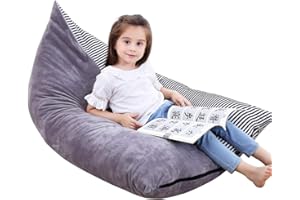 EVERFUNNY Stuffed Animal Bean Bag Chair Kids Toy Storage Organizer Stuffie Seat, Foldable Floor Chair Sofa Toy Storage Bean Bag Chair Seat for Kids, Teens and Adults Extra Large Super Soft Velvet，Only Cover Bag