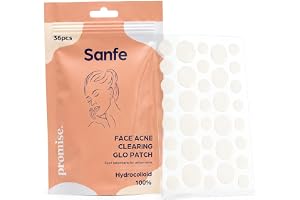 Sanfe Promise Face Acne Patch - Pack of 36 | Pimple Healing Patch | Absorbing Cover |Invisible, Blemish Spot, Hydrocolloid, Skin Treatment