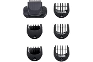 Flylin Bartschneider-Aufsatz, passend für Br-aun Serie 5, 6 und 7 Elektrorasierer 1/2/3/5/7 mm, Ersatz-Rasierkämme für 5018s/5020s/6075cc/7071cc/7075cc/7085cc/7020s/5050cs/6020s/6072cc