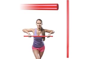 Gymtek® Bâton de Gymnastique, Barre d'entraînement - 80|120 cm de Long - bâton de Gymnastique, bâton d'entraînement, bâton de Fitness pour Gymnastique, Pilates, Gym à Domicile, Salle de Sport
