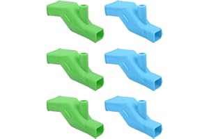 JYTDBCS 6pcs Silicone Faucet Extender, Faucet Connector Kitchen Water Tap Extension,Tooth Brushing Gargle Hand Washing Extender Bathroom Kitchen Sink Faucet Silicone Extender Accessories(3 Blue+3 Green)