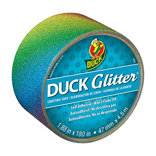 ShurTech Glitter Duck Tape 1.88-inch X 15-feet, Rainbow Ombre