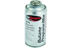 GoSystem Butane/Propane (70:30) Mix Gas Cartridge - Silver, 170 g