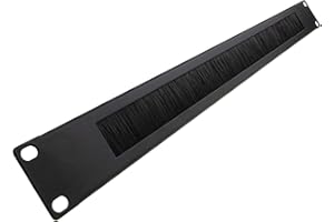 KENABLE Brosse Plate/Panel câble Gestion 1U pour 19 inch Données Schrank en Noir [1U]