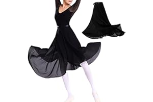 Baisdan Donne Lunghezza Chiffon Gonna Danza Classica Tango Moderno Sala da Ballo Gonna in Tulle