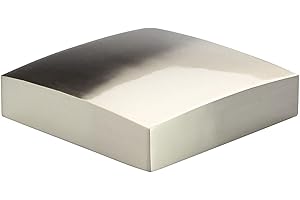 JACKSON WOODTURNERS Forge Nickel Flat Cap for 70mm Newel Post, Full Cap