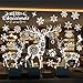 Produktbild Outgeek Weihnachten Wandaufkleber, Weihnachten Spaziergang Fensteraufkleber Schöne Schneeflocke Dekor Wandaufkleber Showcase Art Decal für Weihnachten Xmas Decor