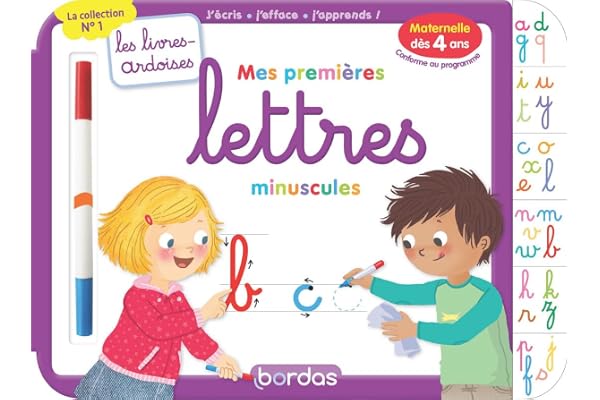 Les livres-ardoises - Mes premières lettres minuscules - Maternelle MS-GS (4-6 ans)