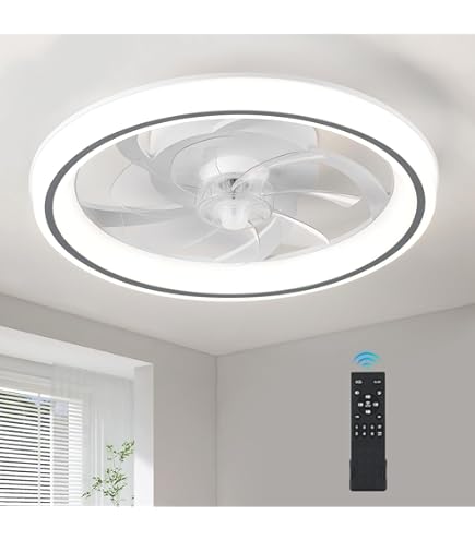 EKDADL Ceiling Fans With Lights And Remote Flush Mount Modern Indoor 19