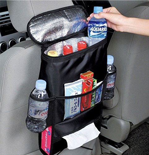 Accmart Car Organizer bag Multi-Pocket Travel Storage Bag for Car Black