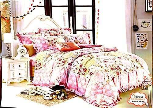 Lazzaro Luxury And Stunning Lace Trim Versailles King Bed Duvet Quilt Cover Linen Bedding Set White