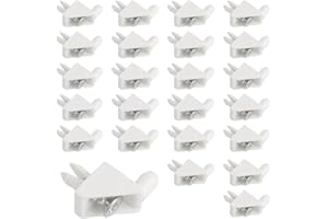 RUDIS-SPAREPARTS Support étagère 101558 compatible avec IKEA PAX KOMPLEMENT Rechange Taquet étagère Fixation Cheville Blanc (24 pièces)