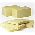 12 Pads- 76 x 127 mm Large Classics Yellow Sticky Notes,Self-Stick Post Memo Pads Its Strong Adhesive Notes,80 Sheets/Pad