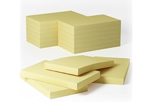 ‎KIFZM 12 Blöcken 76 x 127 mm Classics gelbe Haftnotizen, selbstklebende Notizblöcke Sticky Notes Büronotizen,80-Blätter/Pad