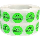 Quality control labels Checked signed and date - 50 Stickers 40mm x 20mm: Amazon.co.uk: DIY & Tools