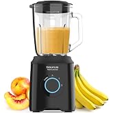 Taurus - Prior Glass Blender | 1500W | 2 Speeds + Turbo | 4 Removable Blades | 2 Speeds + Turbo | Elegant Black Design | Non-