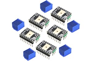 HOCENWAY MKS TMC2226 Lot de 5 pilotes de moteur pas à pas V1.2 pour imprimante 3D 2,5 A UART ultra silencieux pour une meilleure dissipation de la chaleur Remplace TMC2225 TMC2209 TMC2208