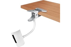 BECEMURU Wszechstronny elastyczny uchwyt zaciskowy skrętny z 1/4 złączem śrubowym kompatybilny z kamerą bezpieczeństwa z serii Arlo (biały)