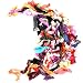 Wuiyepo Women 100 Pcs / lot Candy Color Ribbon Ponytail Holder Elastic Band / Hair Ties Girl Hair Accessories