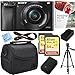 Produktbild Sony Alpha a6000 24.3MP Mirrorless Camera w/ 16-50mm Bundle Deal Includes Alpha a6000, 16-50mm Zoom Lens, Paint Shop Pro X9, Bag, 64GB SDXC Card x 2, Battery, Charger, Tripod and Beach Camera Cloth