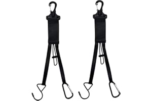 KOSTOO Fence Hooks - Multipurpose Hang-Tough Hooks - The Dugout Organizer, for Baseball/Softball Equipment, Bat Bags, Tennis Bags, Water Bottle, Camping, Ect. (2)