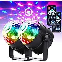 U`king Musikgesteuert Discokugel Blitzlichter, RGB Disco Lichteffekte, 7 Farben Party Lampe mit Fernbedienung für Family…
