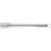 WMF BBQ Tongs 44 cm, Cutlery for Grilling Meat, Fish, Vegetables, Locking Mechanism, Space Saving, Cromargan Stainless Steel,