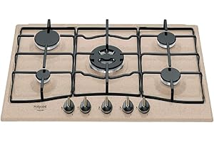 Hotpoint PCN 750 T (AV) R/HA Piano cottura colore avena 75cm, linea TRADIZIONE, 5 fuochi gas di cui una tripla corona. Colore Avena