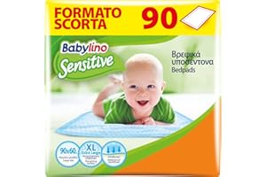 Babylino Sensitive Wickeltücher 60 x 90 cm, mit extra Saugfähigkeit, 90 Stück