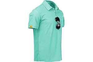 JACKETOWN Polo Manga Corta para Hombre Secado Rápido Transpirable Polo Tenis Polo Verano para Hombre Golf Camisa Deportiva Casual Basic Polo