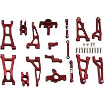 Pack de 4 amortisseurs en métal pour voiture RC compatibles avec MJX Hyper Go 16207 16208 16209 16210 H16BM H16GT H16DR échelle 1/16 Mise à niveau pour voiture RC